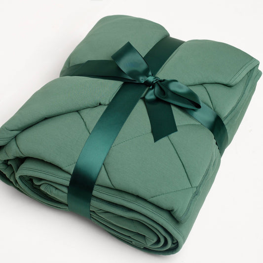 Forest Quilted Bamboo Blanket