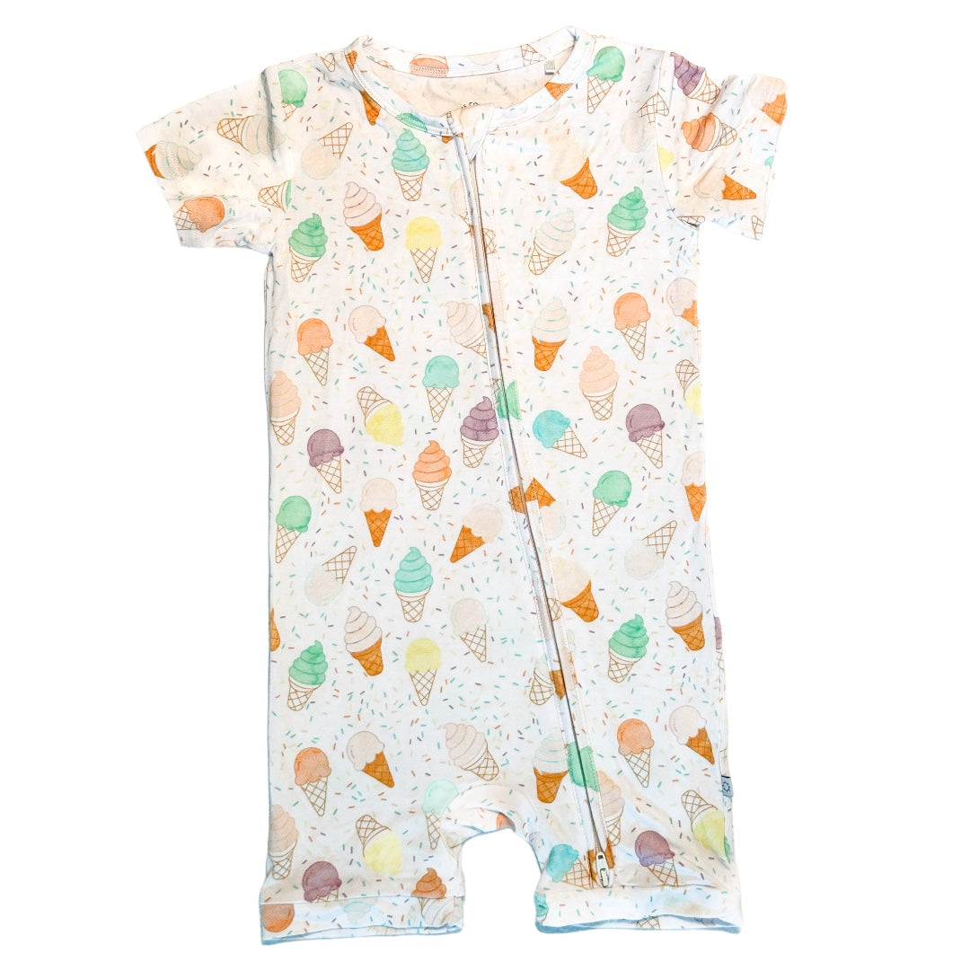 Swirls Shorty Romper