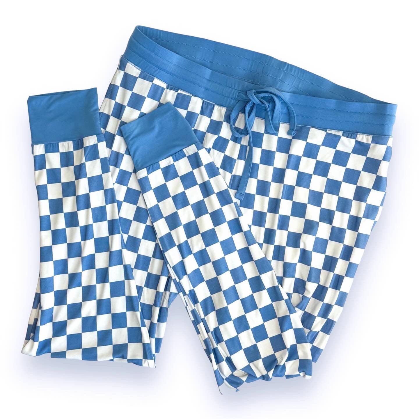Azure Checks Adult Joggers