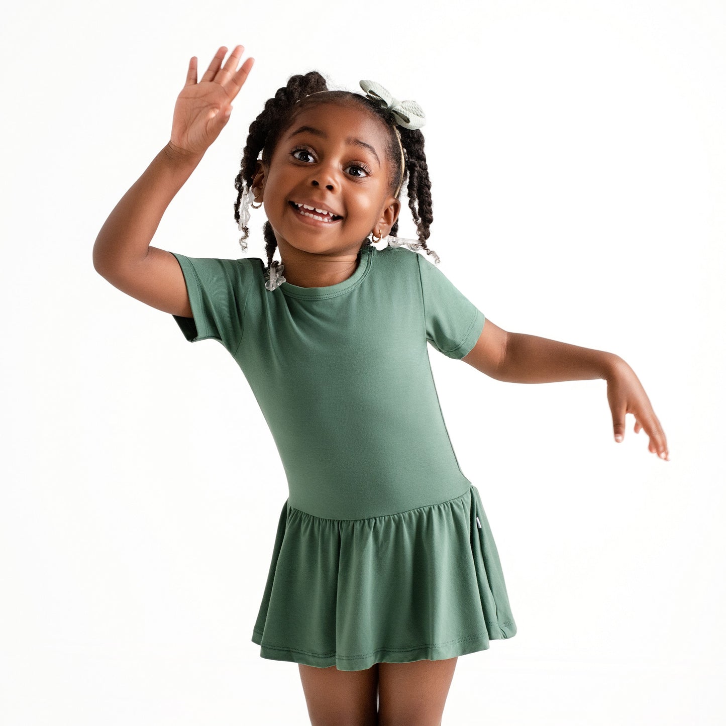 Forest Bodysuit Twirl Dress
