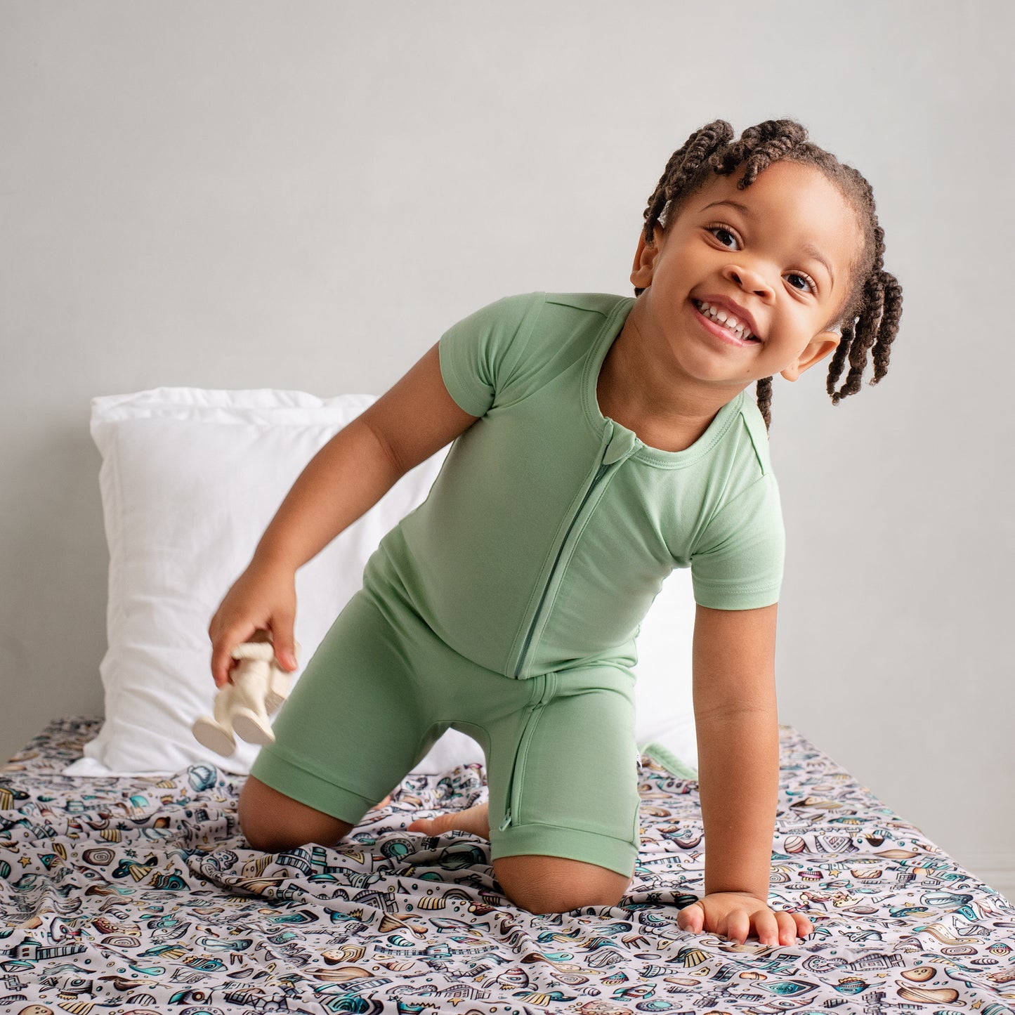 Jade Shorty Romper