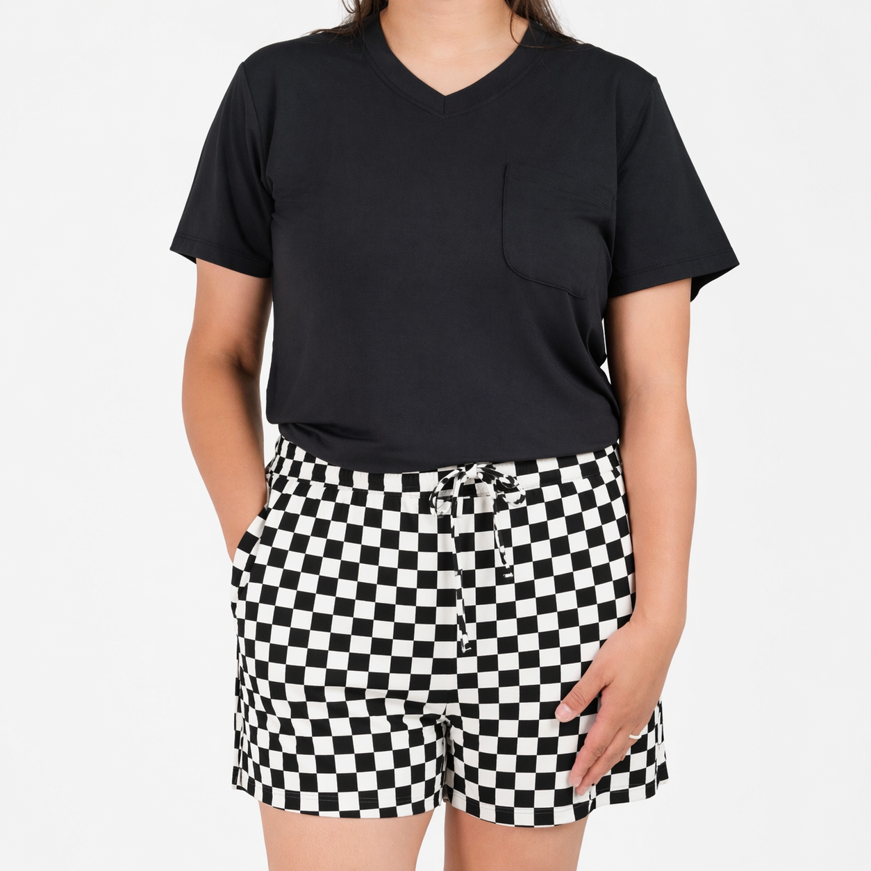 Women’s Midnights Checks Lounge Shorts