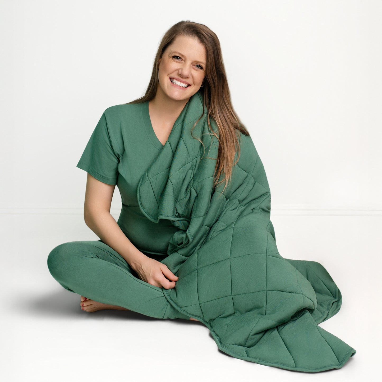 Forest Quilted Bamboo Blanket