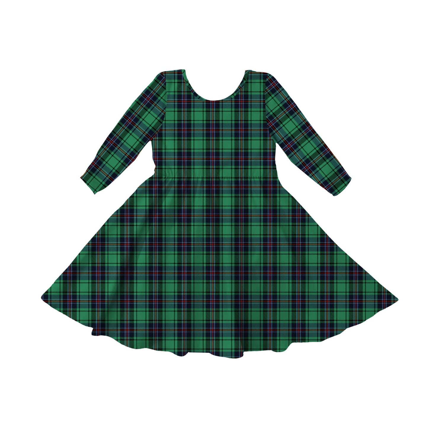 Ralphie Long Sleeve Twirl Dress