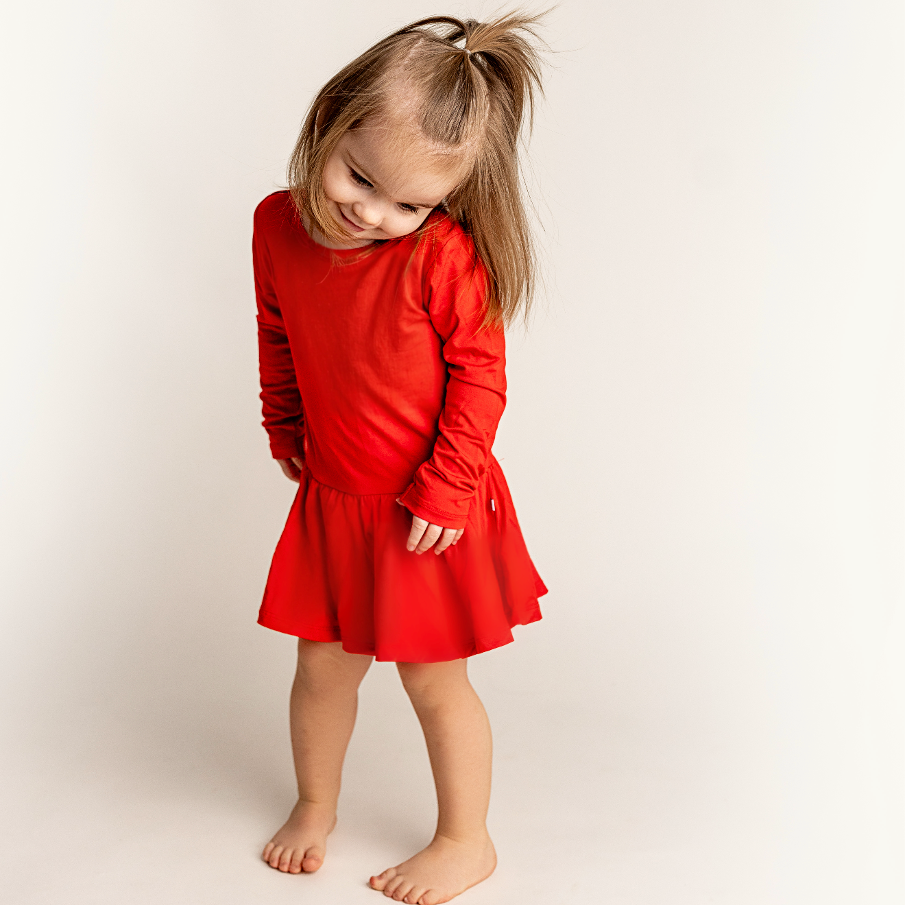 Cardinal Bodysuit Twirl Dress