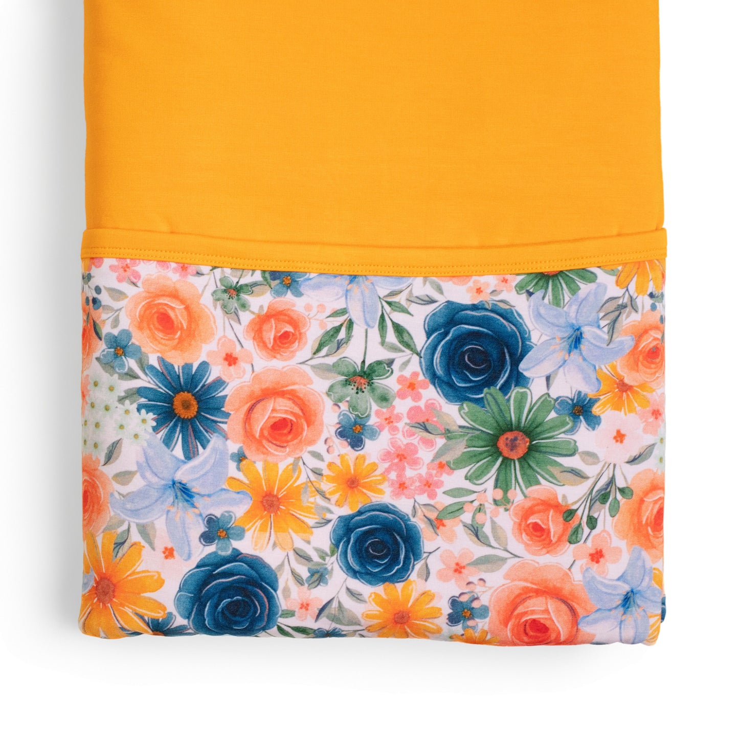 Emilia/Tangerine Triple Layer Bamboo Blanket