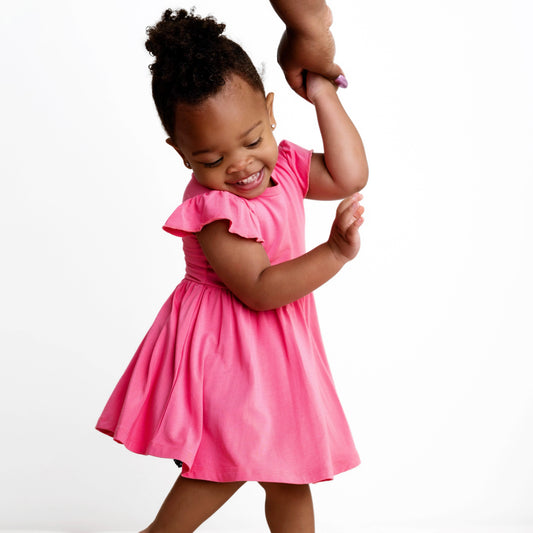 Flamingo Twirl Dress