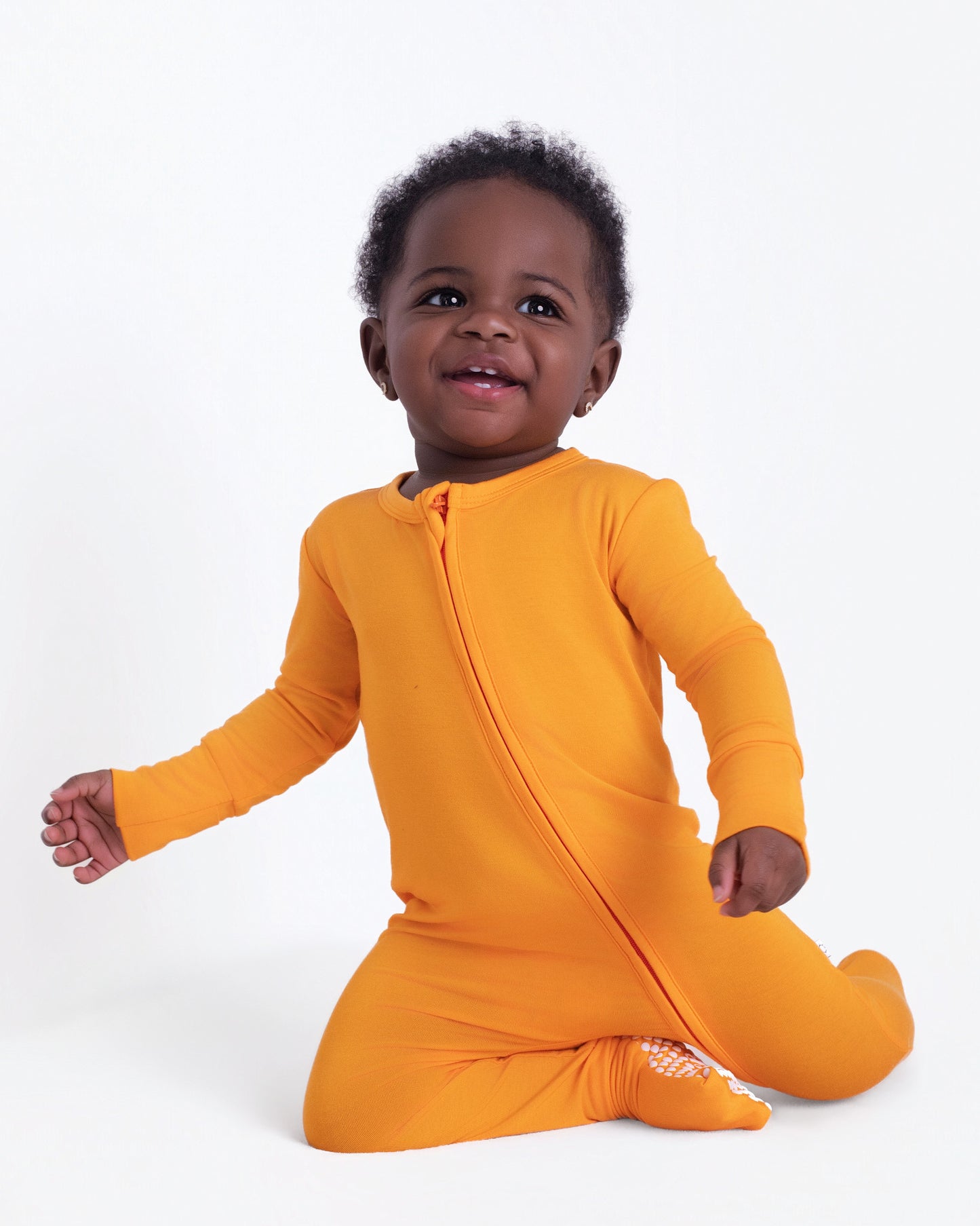 Tangerine Zippy Romper