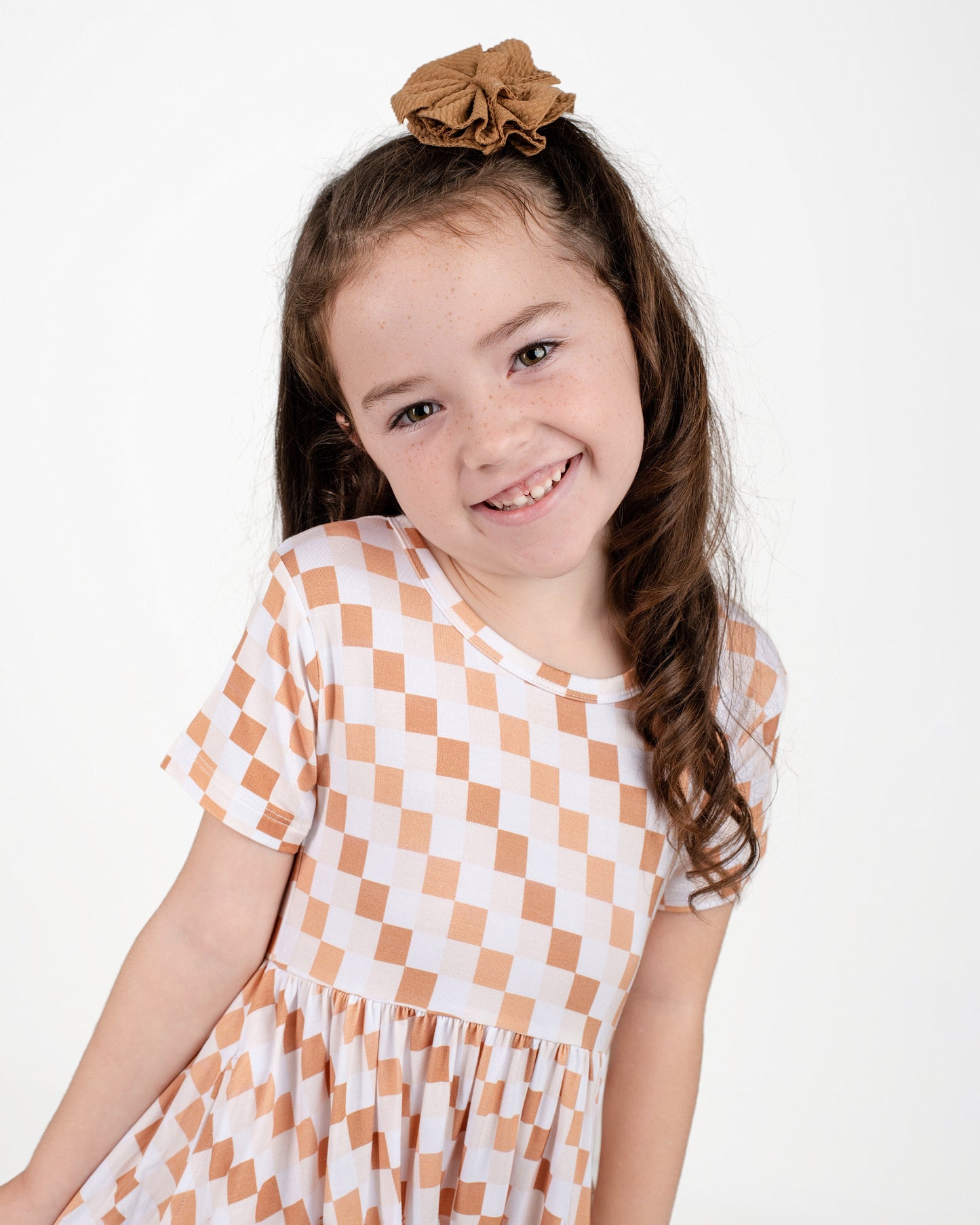 Vanilla Checks Twirl Dress