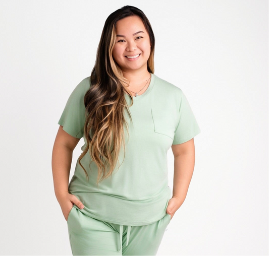 Jade Short Sleeve V-Neck