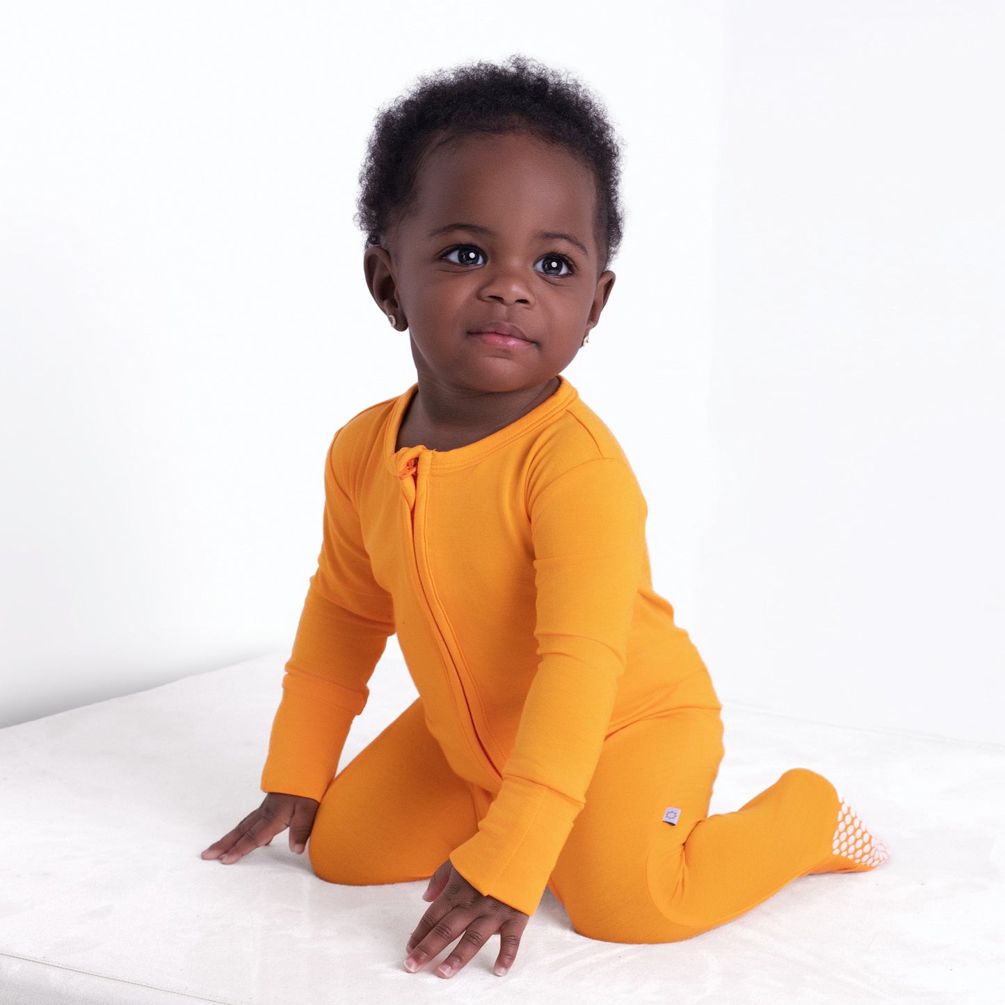 Tangerine Zippy Romper