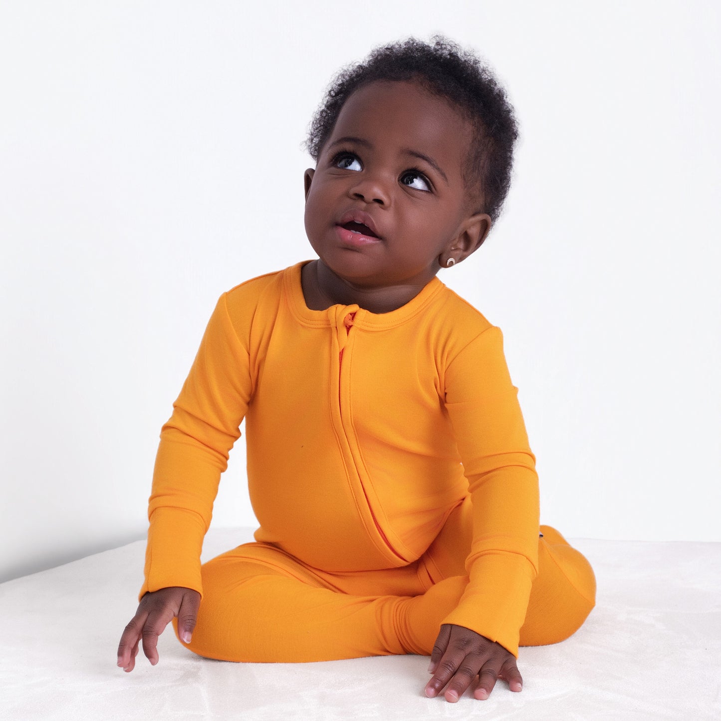 Tangerine Zippy Romper