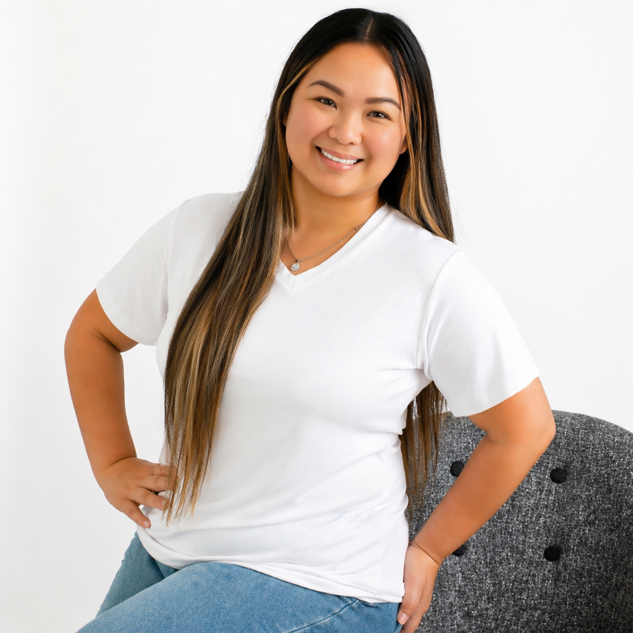 Cloud Short Sleeve V-Neck