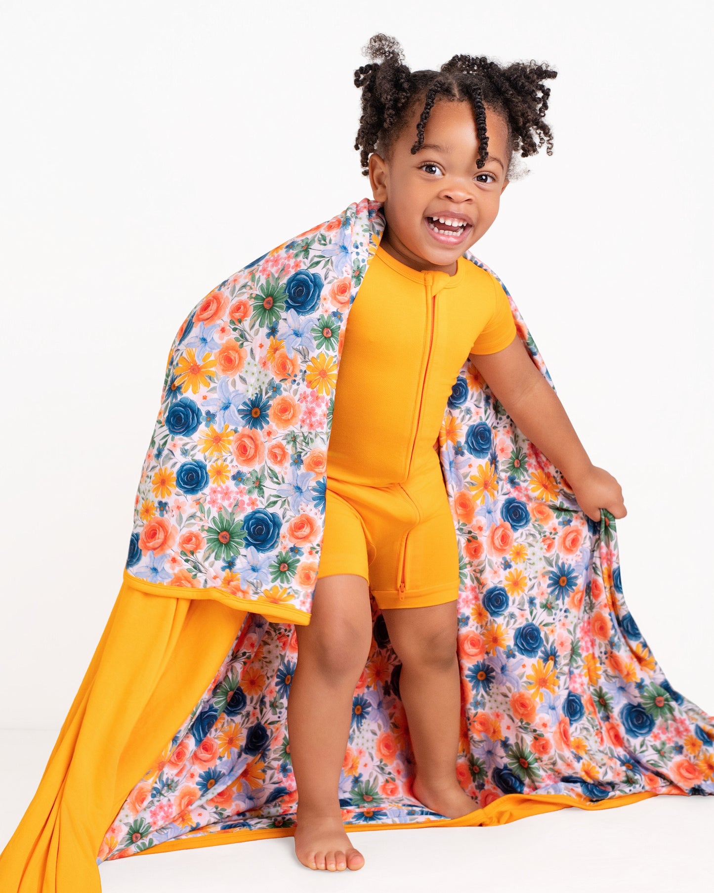 Tangerine Shorty Romper