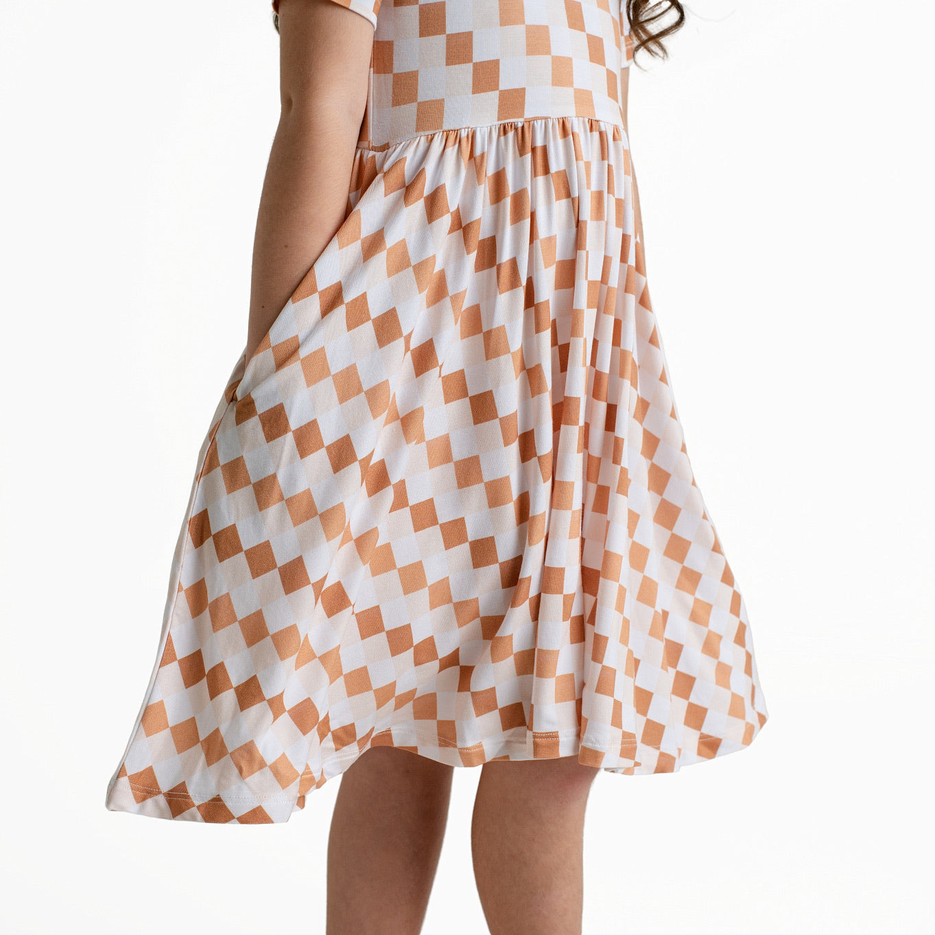 Vanilla Checks Twirl Dress