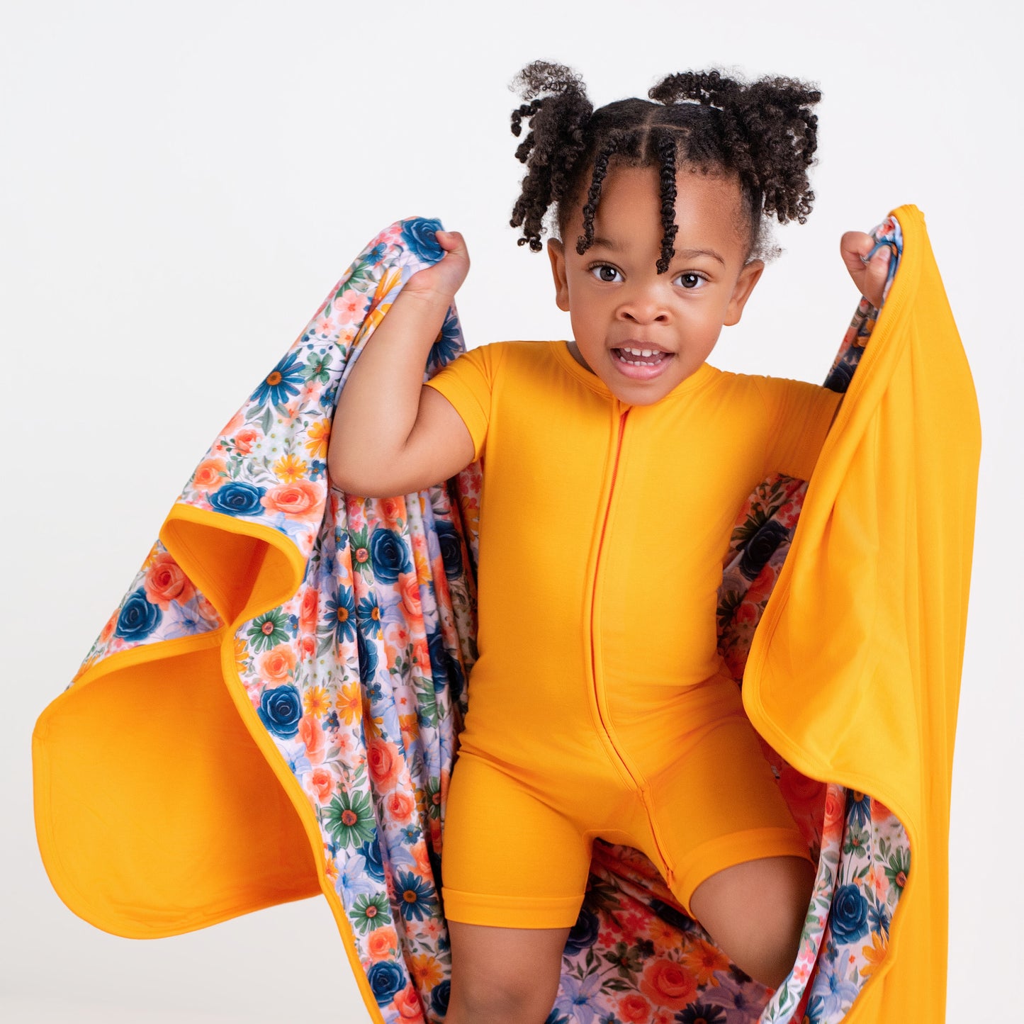 Tangerine Shorty Romper