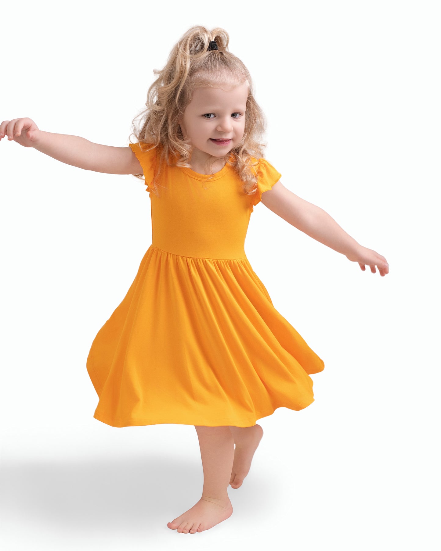 Tangerine Twirl Dress
