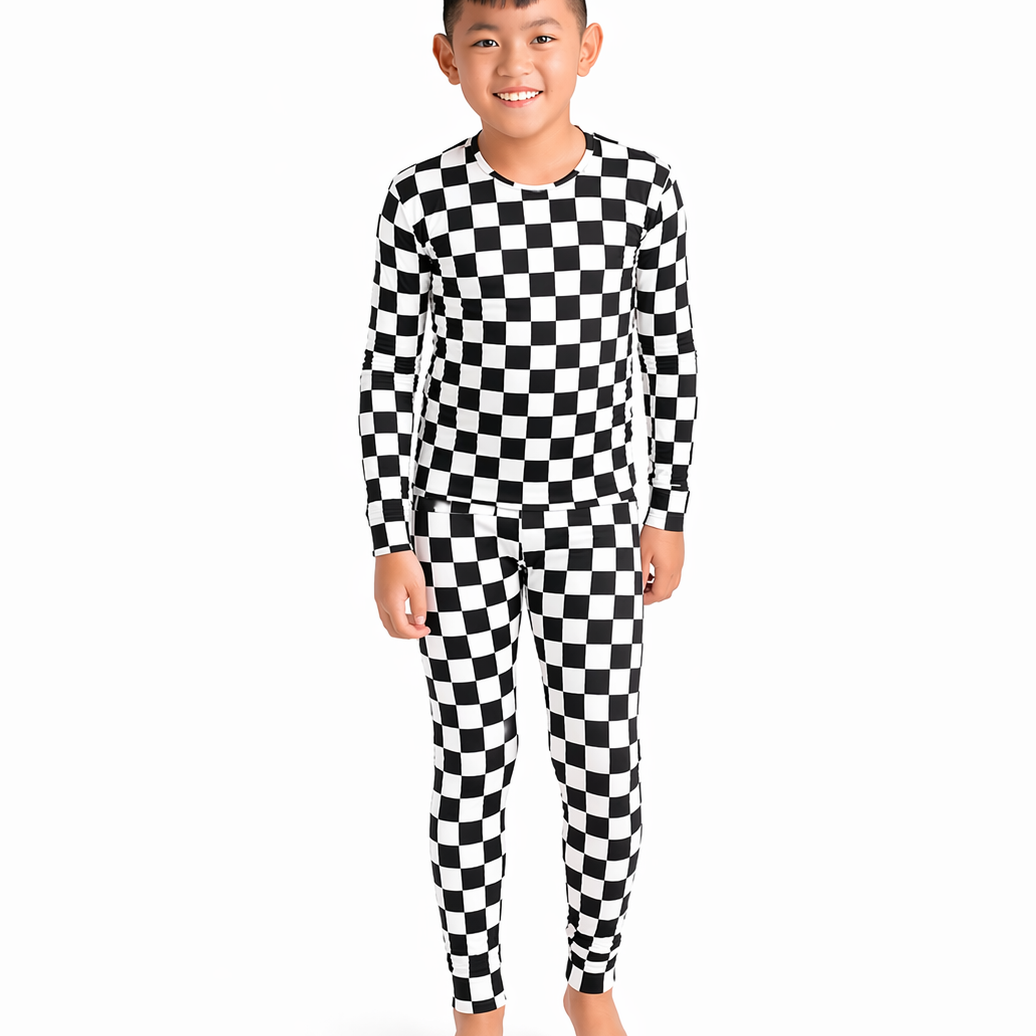 Midnights Checks 2pc Long Set