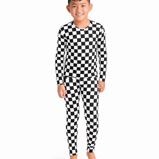 Midnights Checks 2pc Long Set