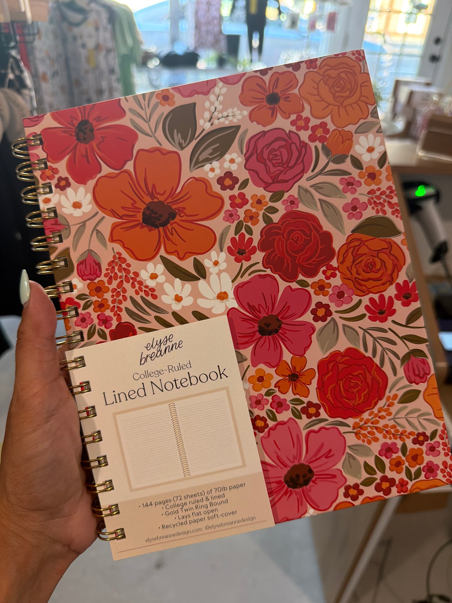 ELYSE B LINED NOTEBOOK