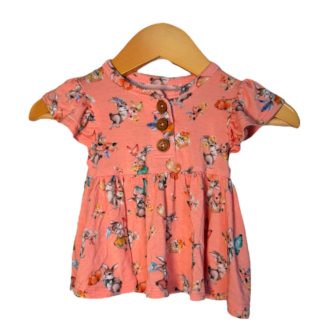 Posh Peanut Peplum Top (0-3M)