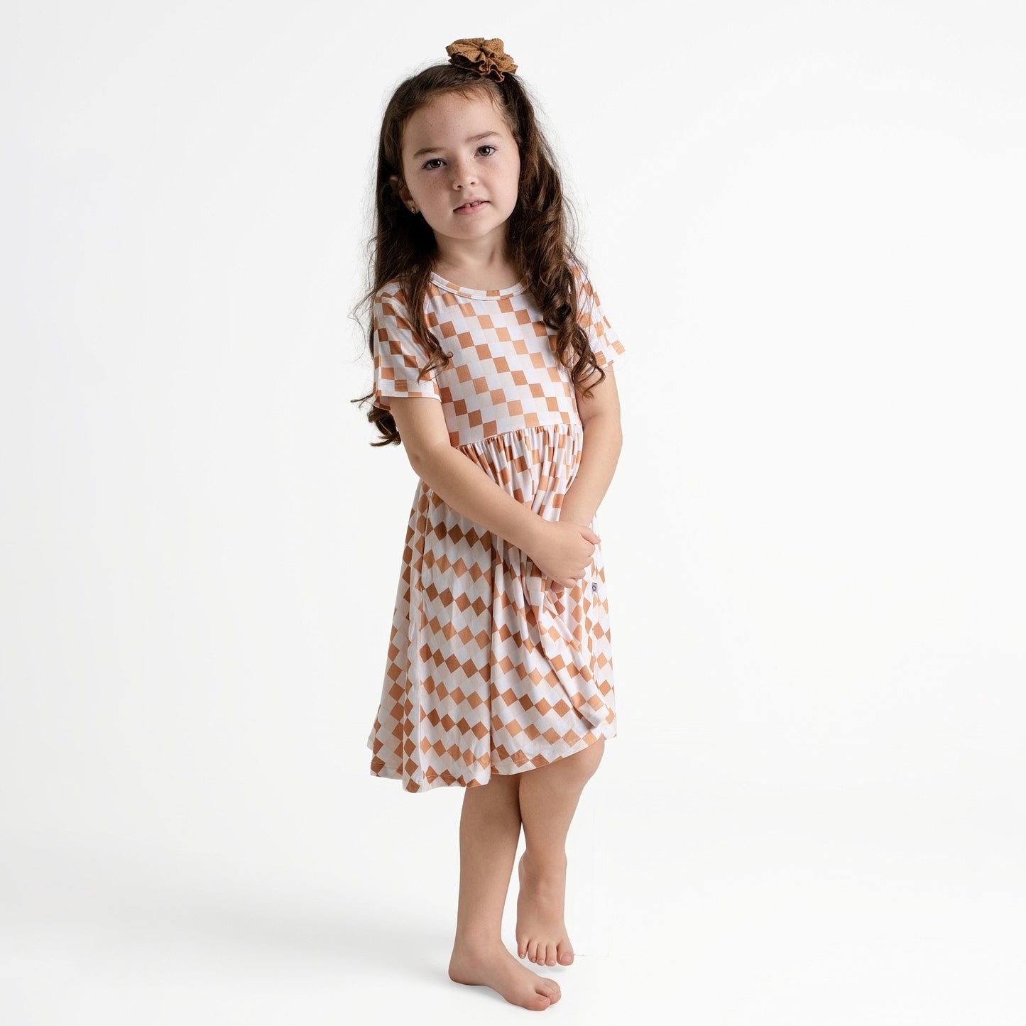 Vanilla Checks Twirl Dress