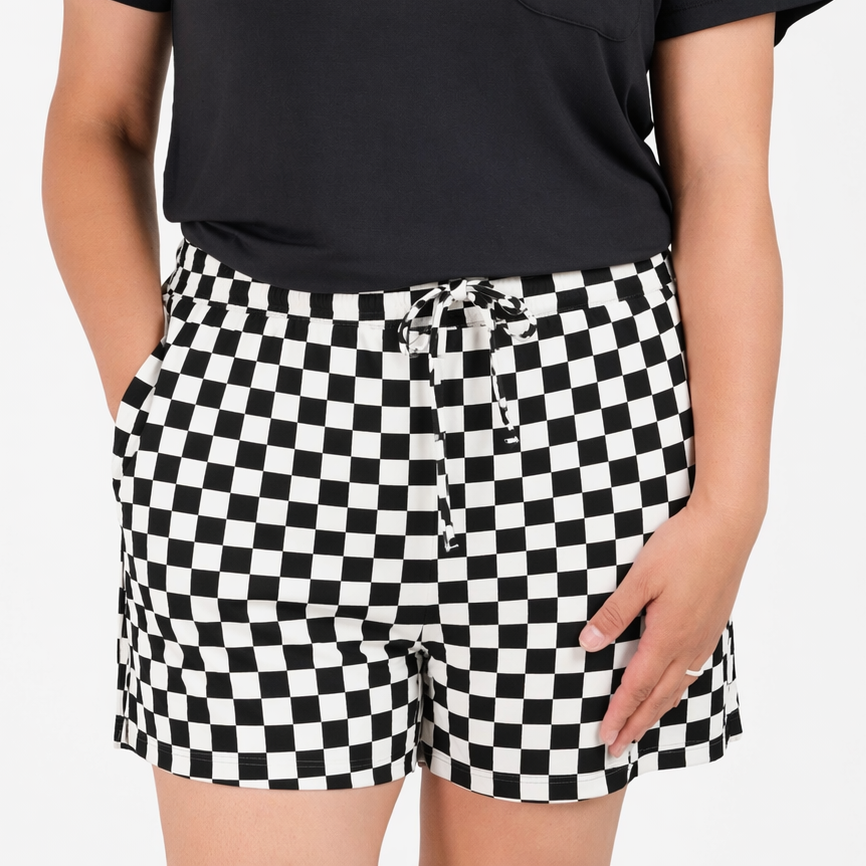 Women’s Midnights Checks Lounge Shorts
