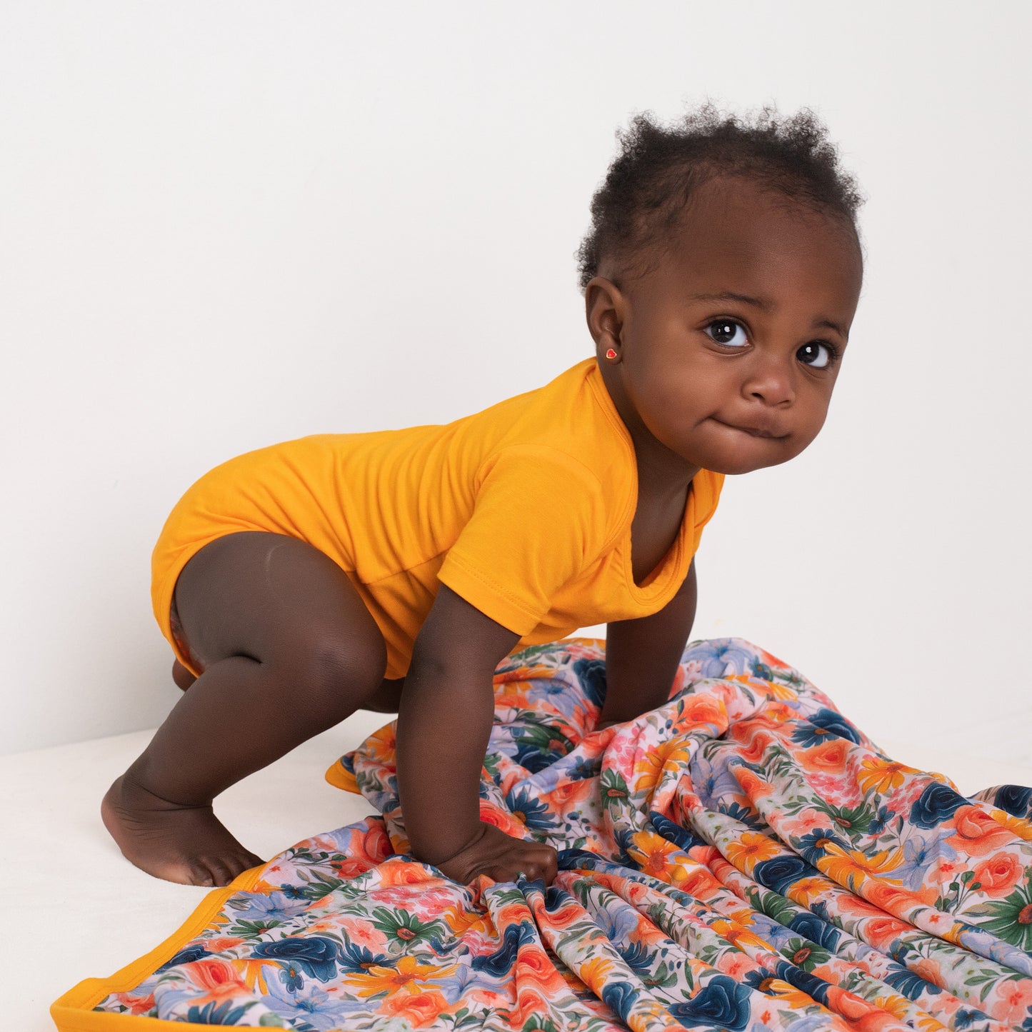 Tangerine Short Sleeve Bodysuit