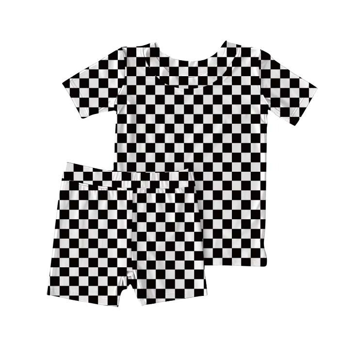 Midnights Checks Biker Shorts 2pc Set
