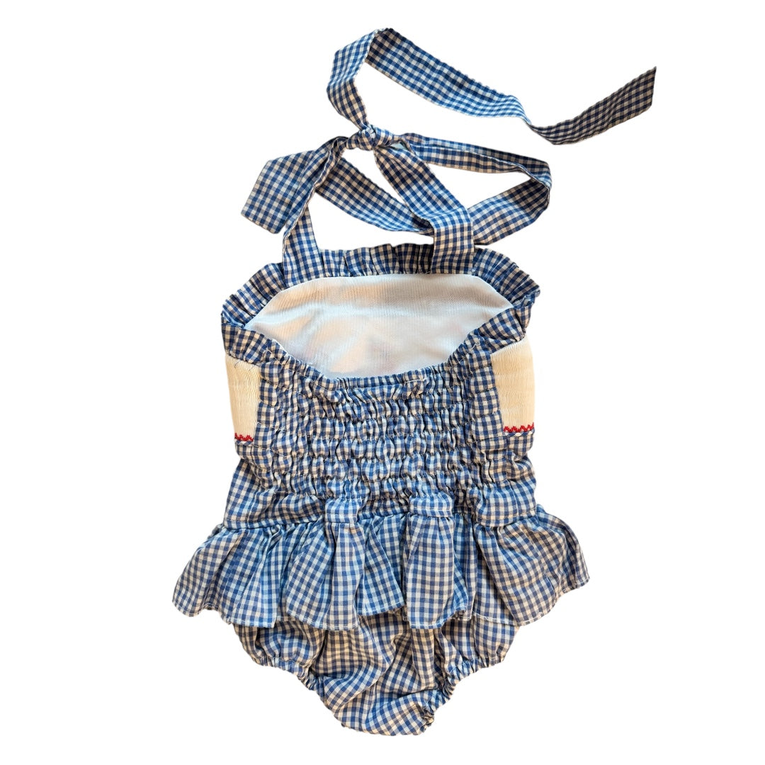 Delany Smocked Bubble Romper (3-6M)