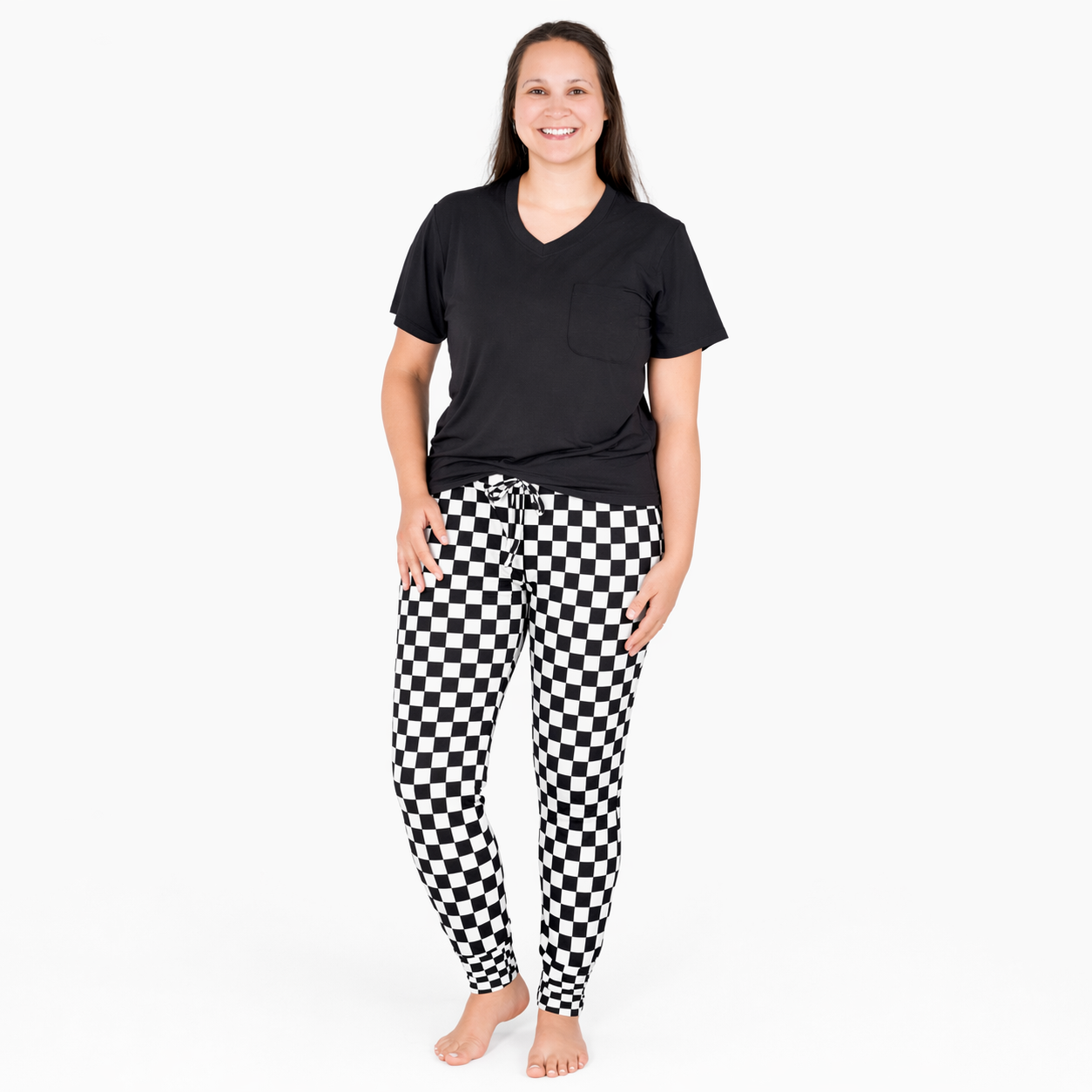 Midnights Checks Adult Cuffed Joggers
