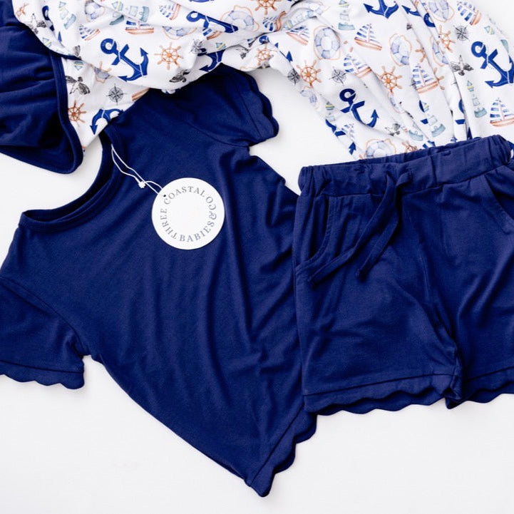 Marina Scallop Shorts Sets