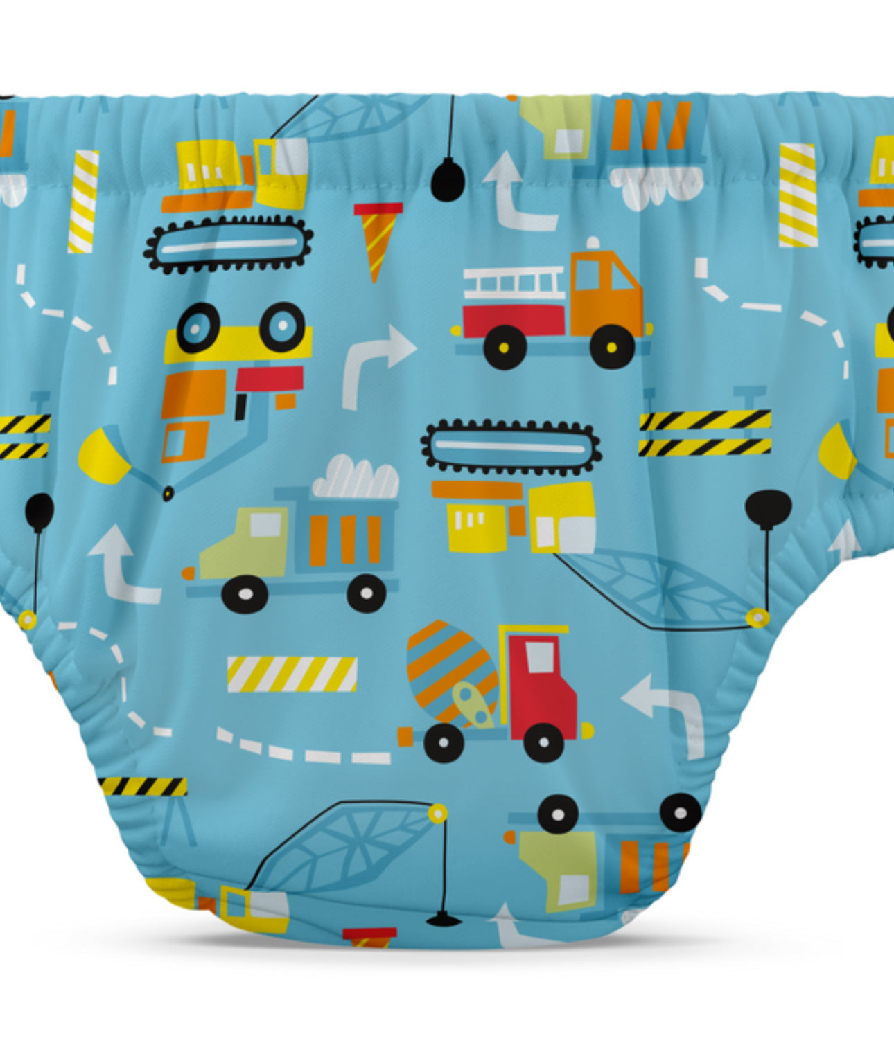 Charlie Banana 1 Reusable Swim Diaper Drawstring (CONSTRUCTION) - XL