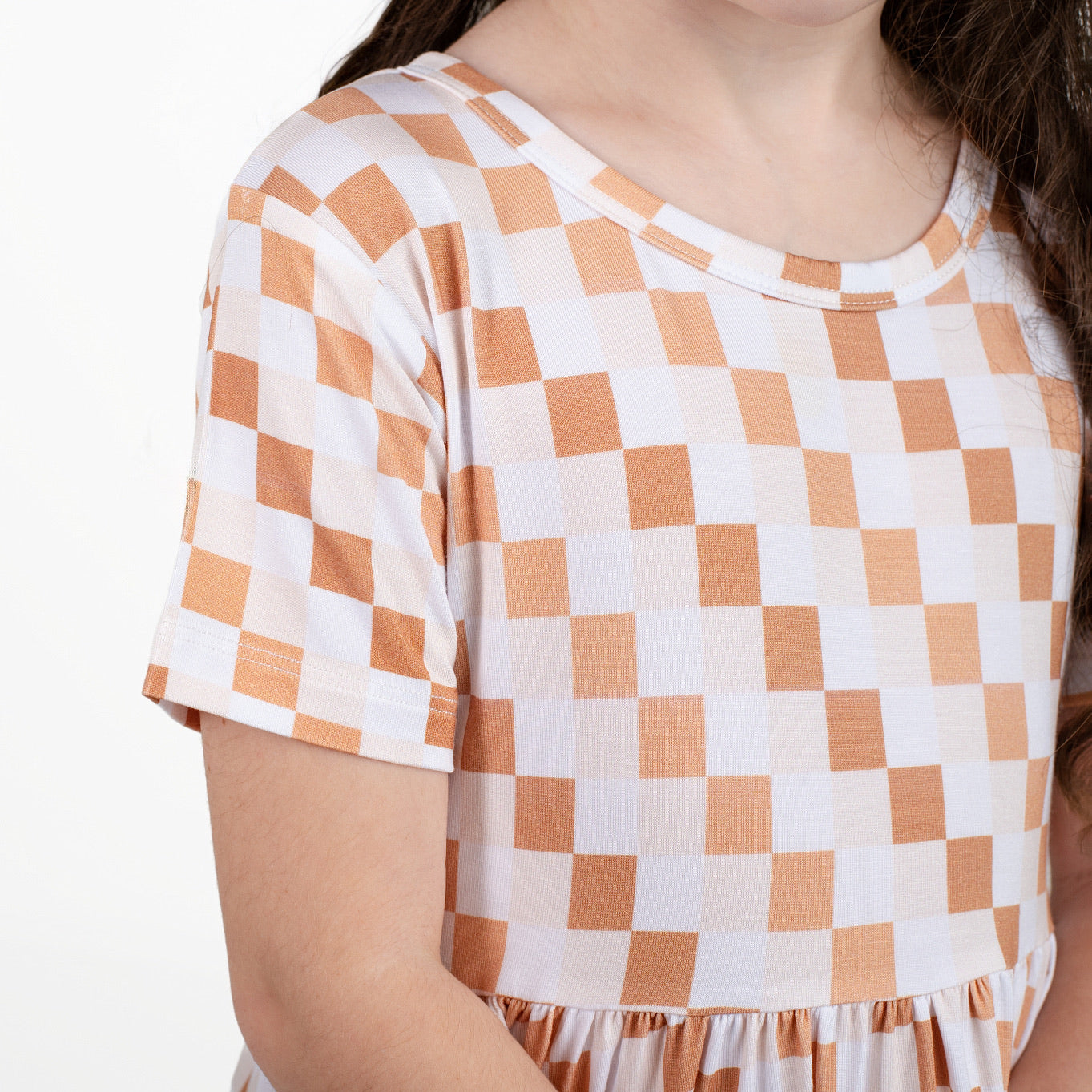 Vanilla Checks Twirl Dress