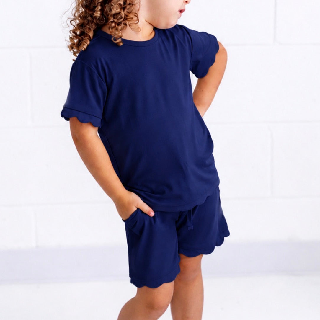 Marina Scallop Shorts Sets