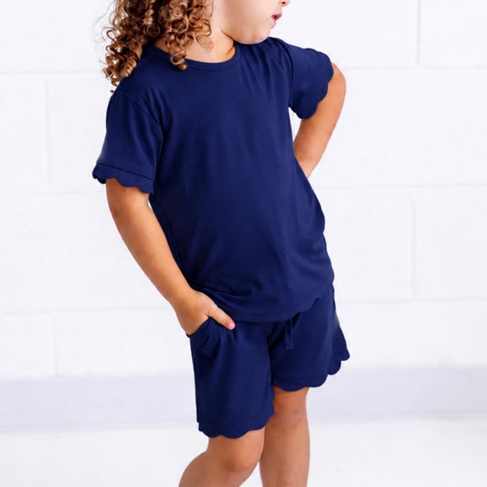 Marina Scallop Shorts Sets
