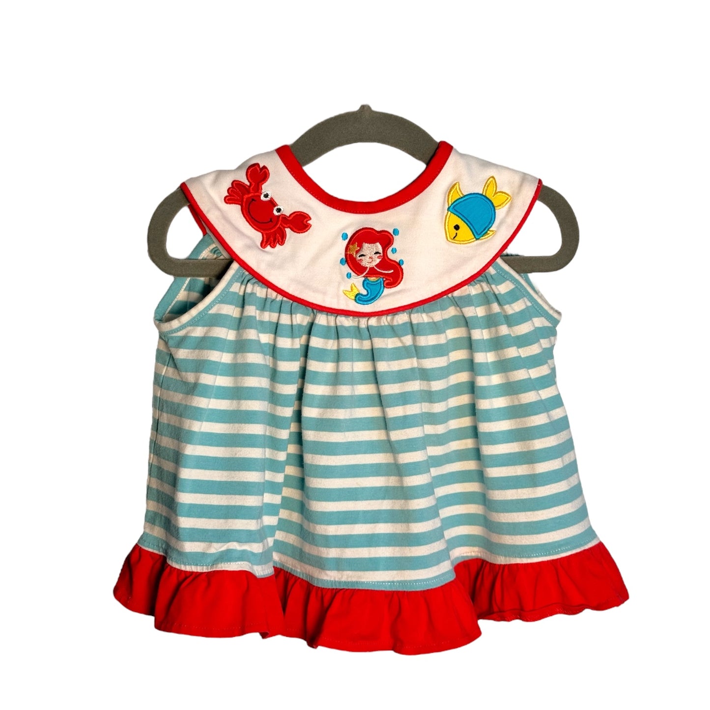 Stitchy Fish Boutique Smocked Dress (6-9M)