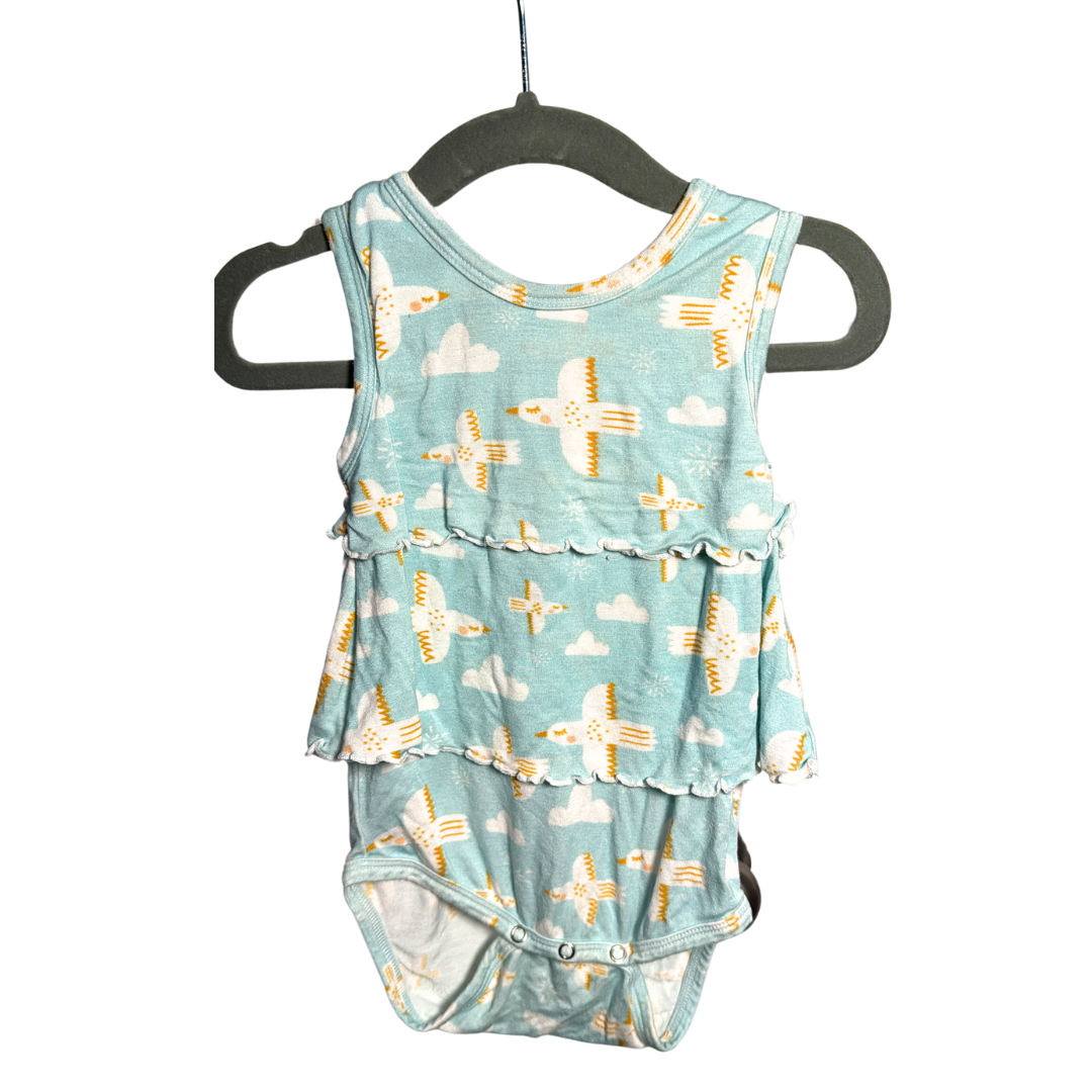 Larkspur Bodysuit Sleeveless Romper (6-12M)