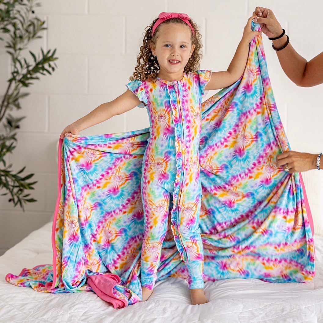 Flamingo Daze Triple Layer Bamboo Blanket