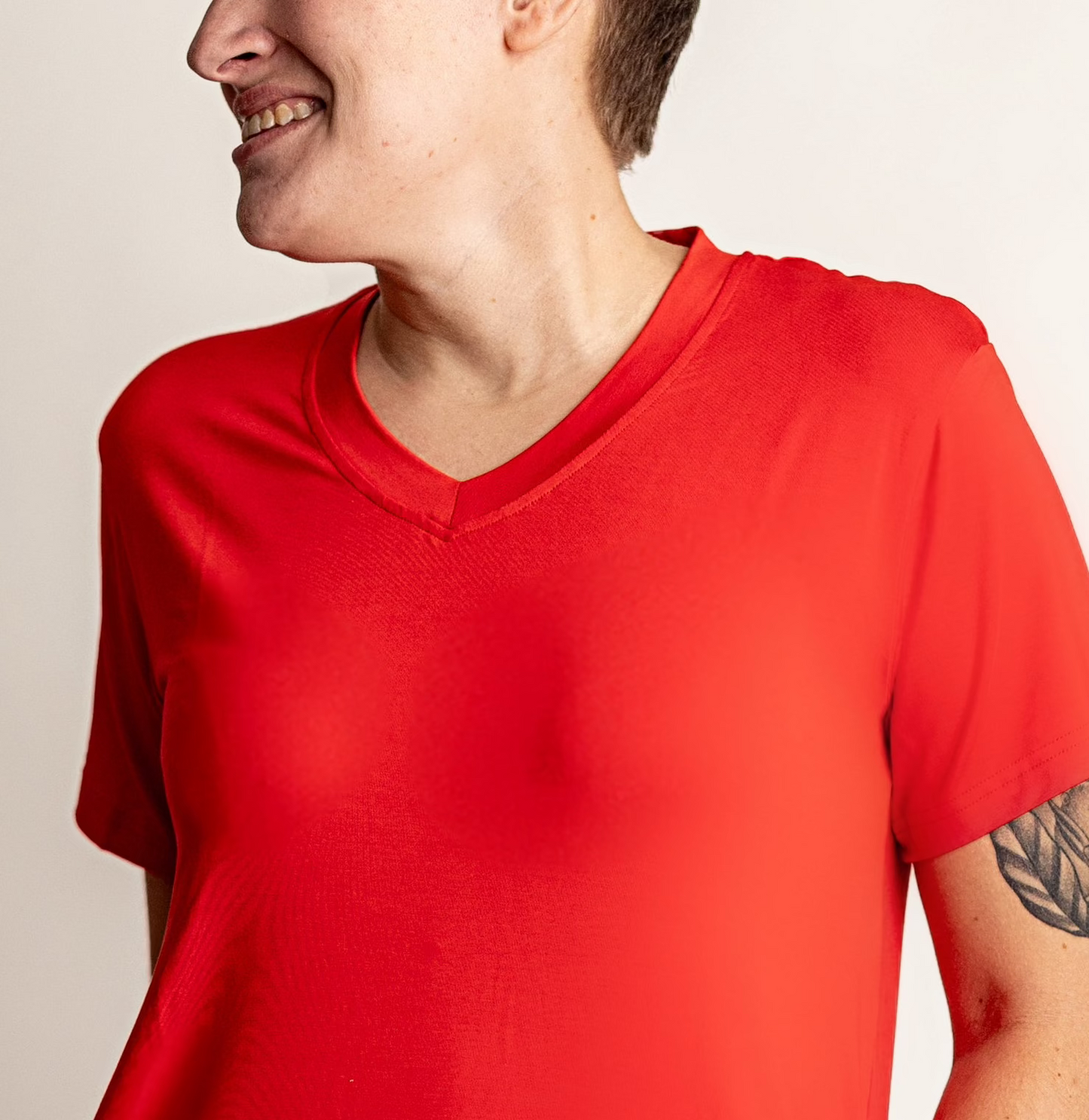 Cardinal Short Sleeve V-Neck