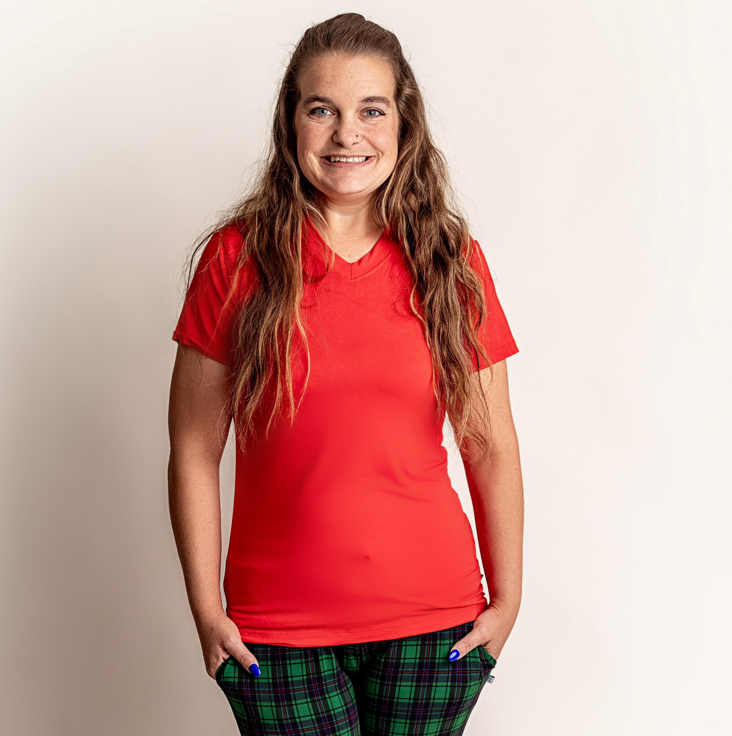 Cardinal Short Sleeve V-Neck