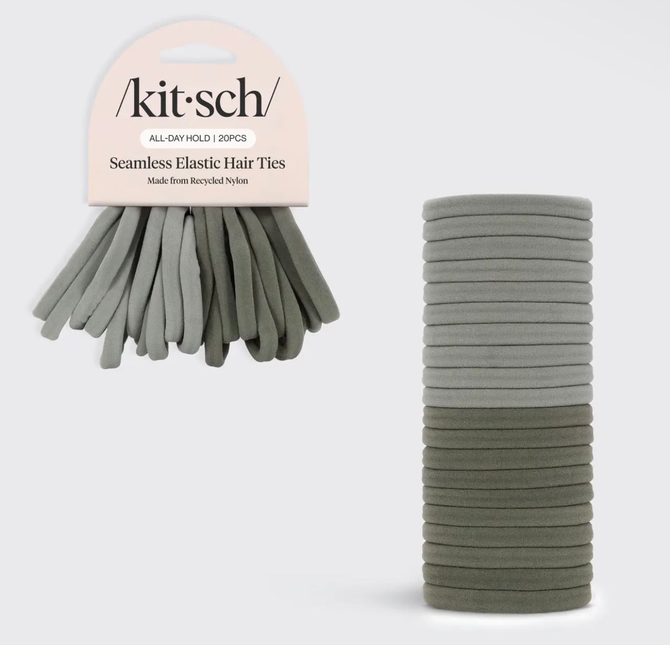 KIT.SCH Nylon Elastics 20pc Olive
