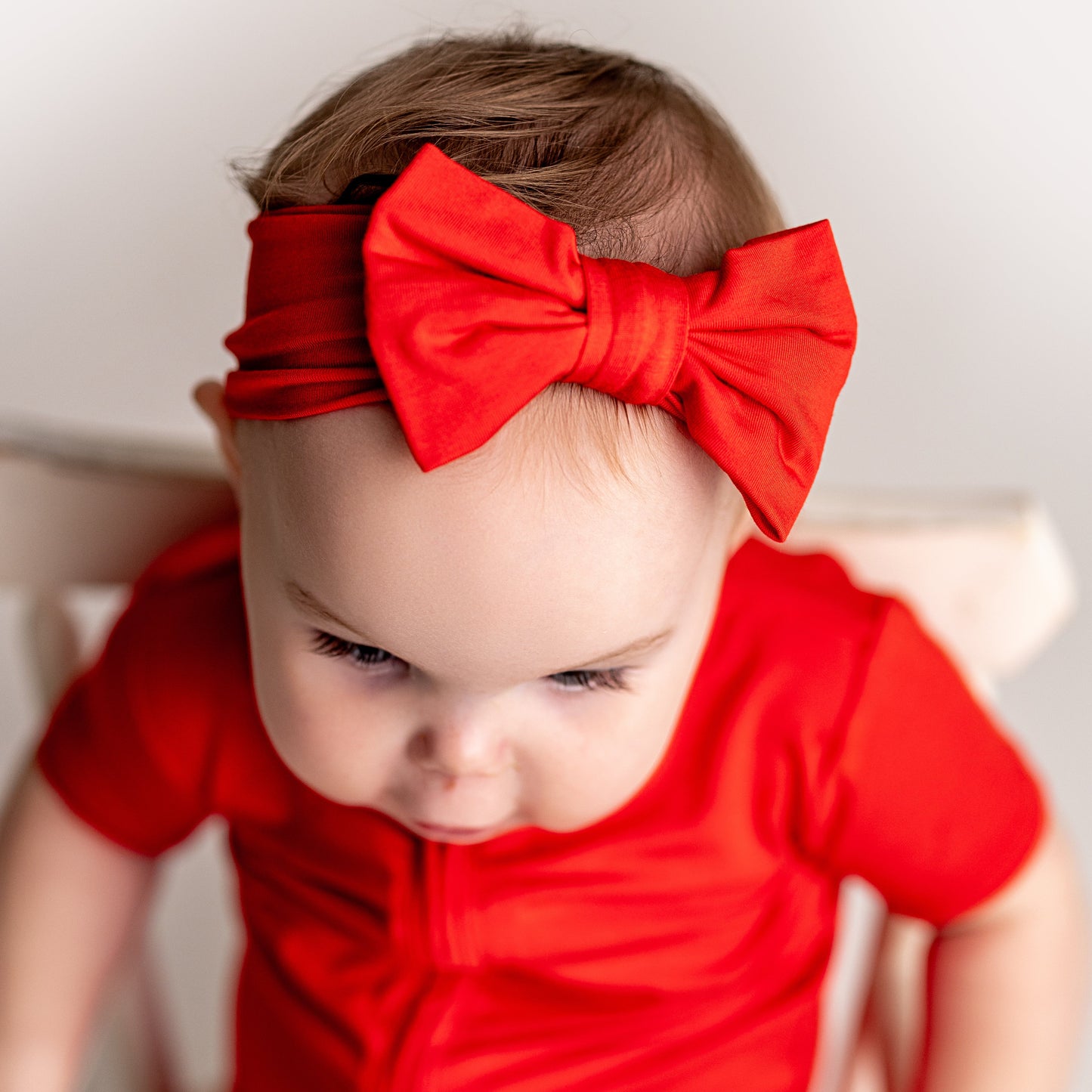 Cardinal Baby/Toddler Hair Bow